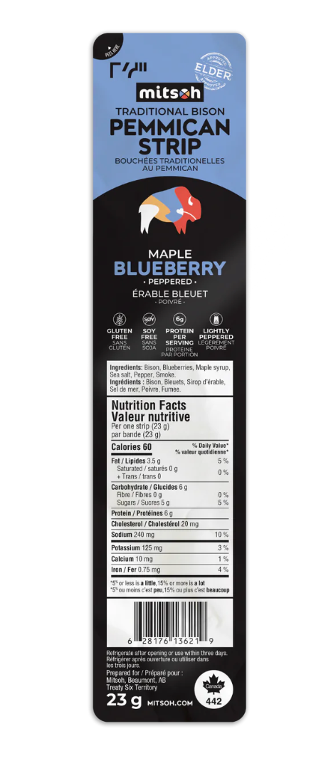 Mitsoh Pemmican  Maple Blueberry
