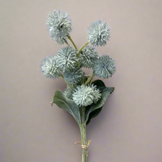 Flocked Thistle Pale Blue