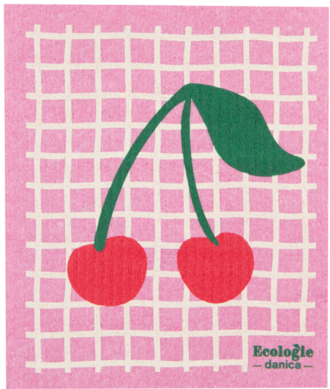 Very Cherry Swedish Dishcloth