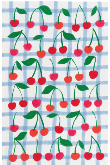 Very Cherry Printed Dishtowel
