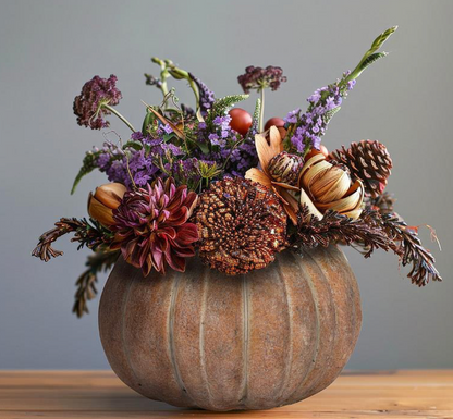 Large Low Pumpkin Planter