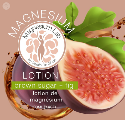 Magnesium Lotion - Brown Sugar + Fig
