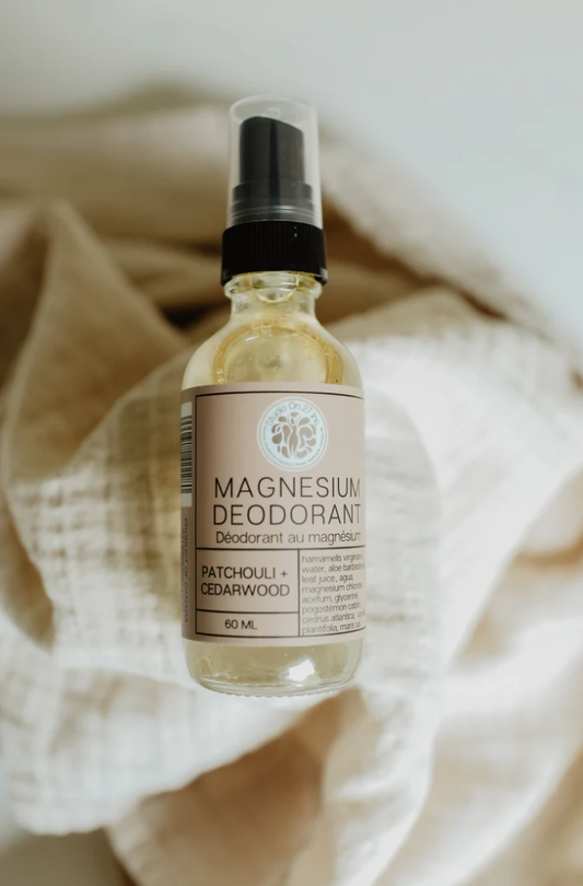 Magnesium Deodorant Spray- Patchouli + Cedarwood