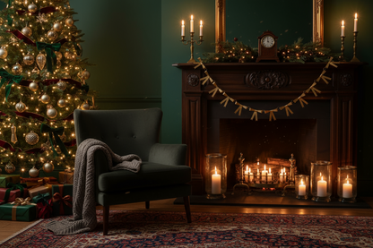 Antique Gold Metal Bow Garland 6ft