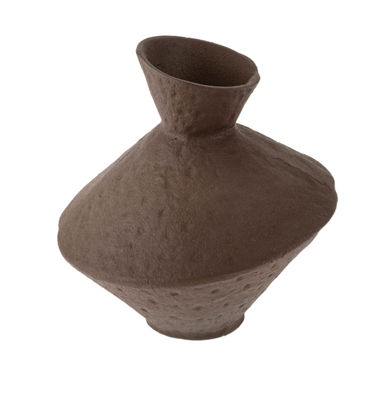 Slant Vase-Brown