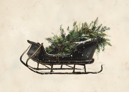 Sleigh Print 8x10