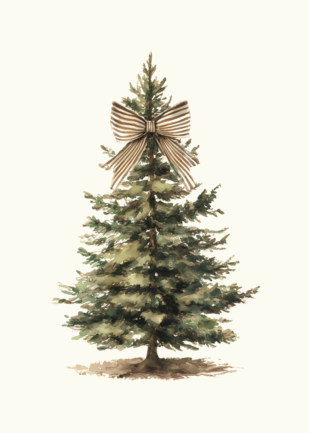 Tree with bow Print 8x10