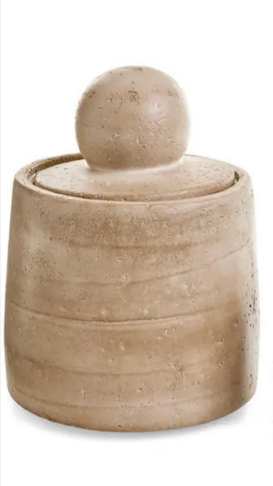 Travertine Canister