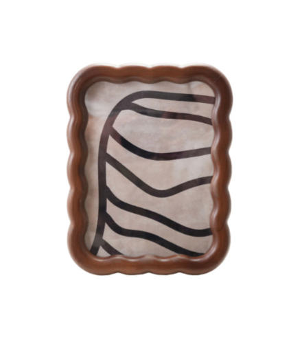 9"H Rubber Wood Photo Frame