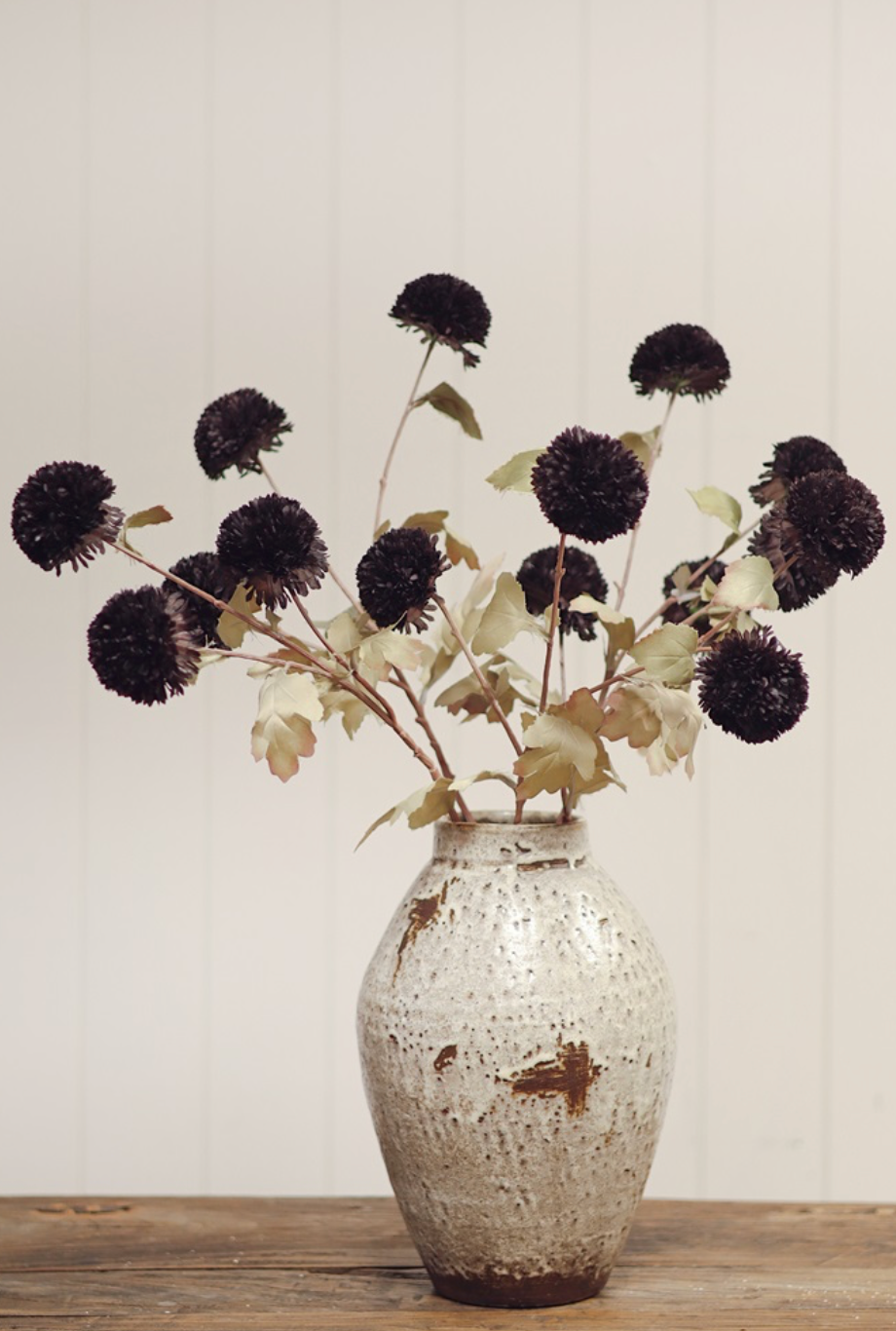 Pom Pom Floral Spray, Midnight