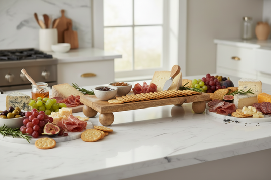 Mango Wood Footed Serving Board | Riser