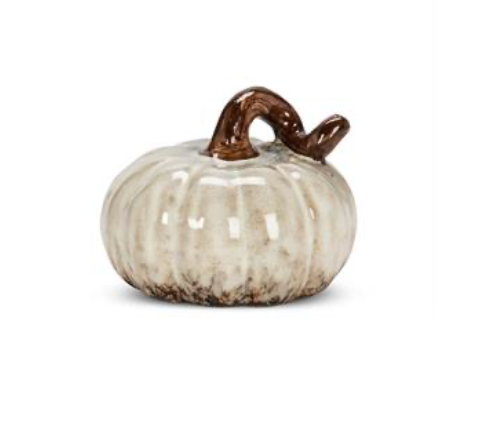 Mini Ivory Pumpkin