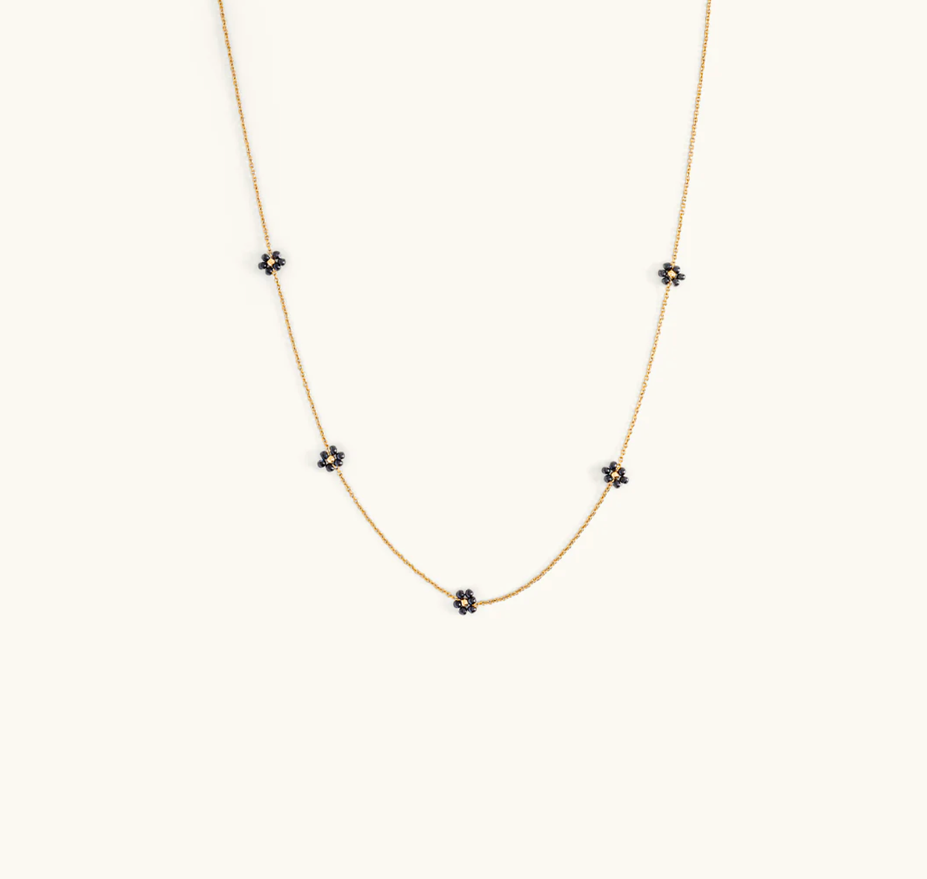 SB Josey Necklace White + Black