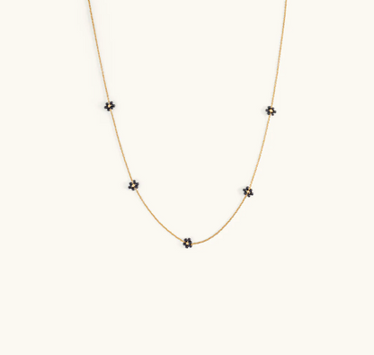 SB Josey Necklace White + Black