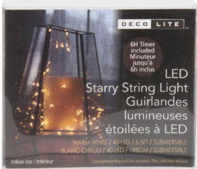 Warm white String Lights,w/Timer