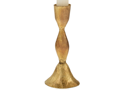 Zora Forged Candlesticks Holder Gold