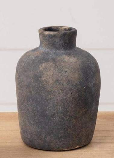 Black Distressed Vase
