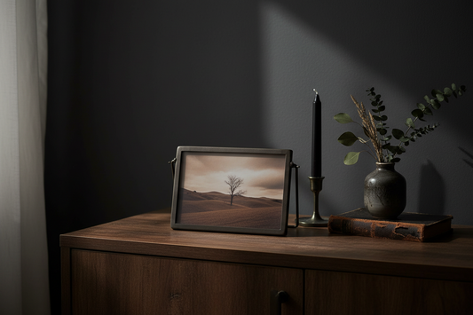 Antiqued Iron Horizontal Frame