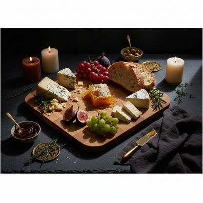 Checkered serving board