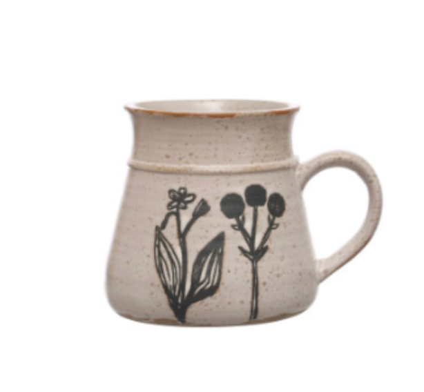 Stoneware Mug with Reactive Glaze (4 Styles)