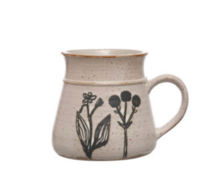 Stoneware Mug with Reactive Glaze (4 Styles)