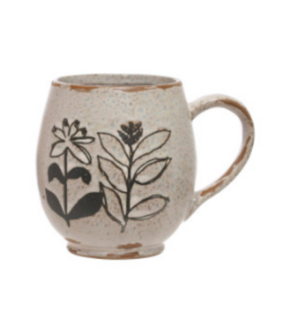 Stoneware Mug with Reactive Glaze (4 Styles)