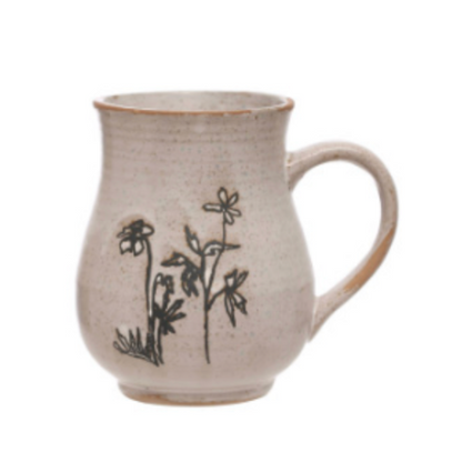Stoneware Mug with Reactive Glaze (4 Styles)