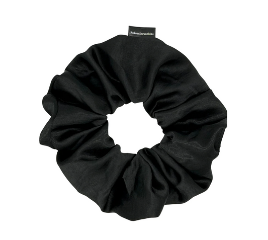 XL Kokum Scrunchie- Solid Black