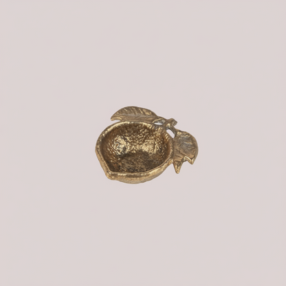 Antique Gold Lemon Trinket Bowl