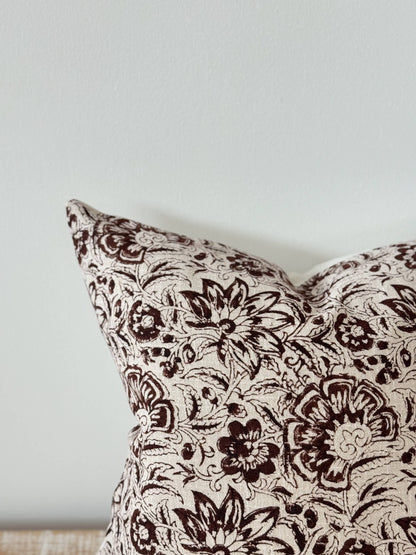 Ivy Dark Brown Print