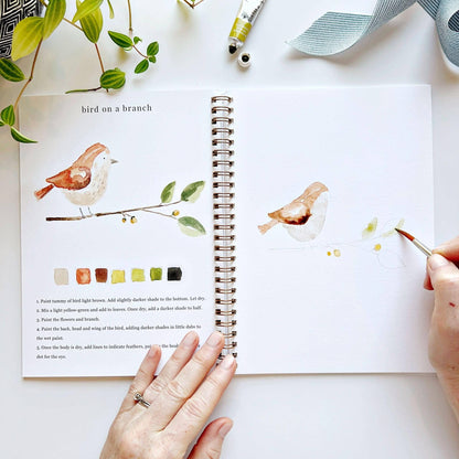 Animals watercolour workbook