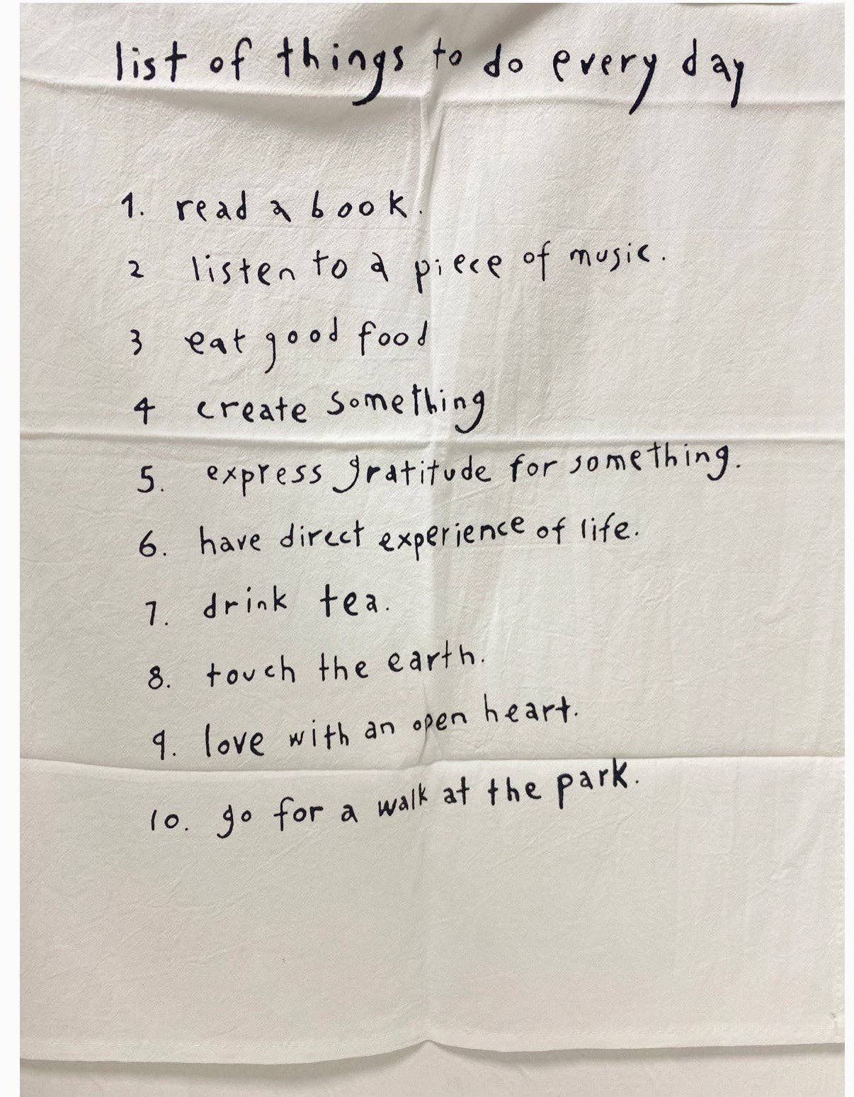 To Do List Napkin/Tea Towel