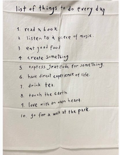 To Do List Napkin/Tea Towel