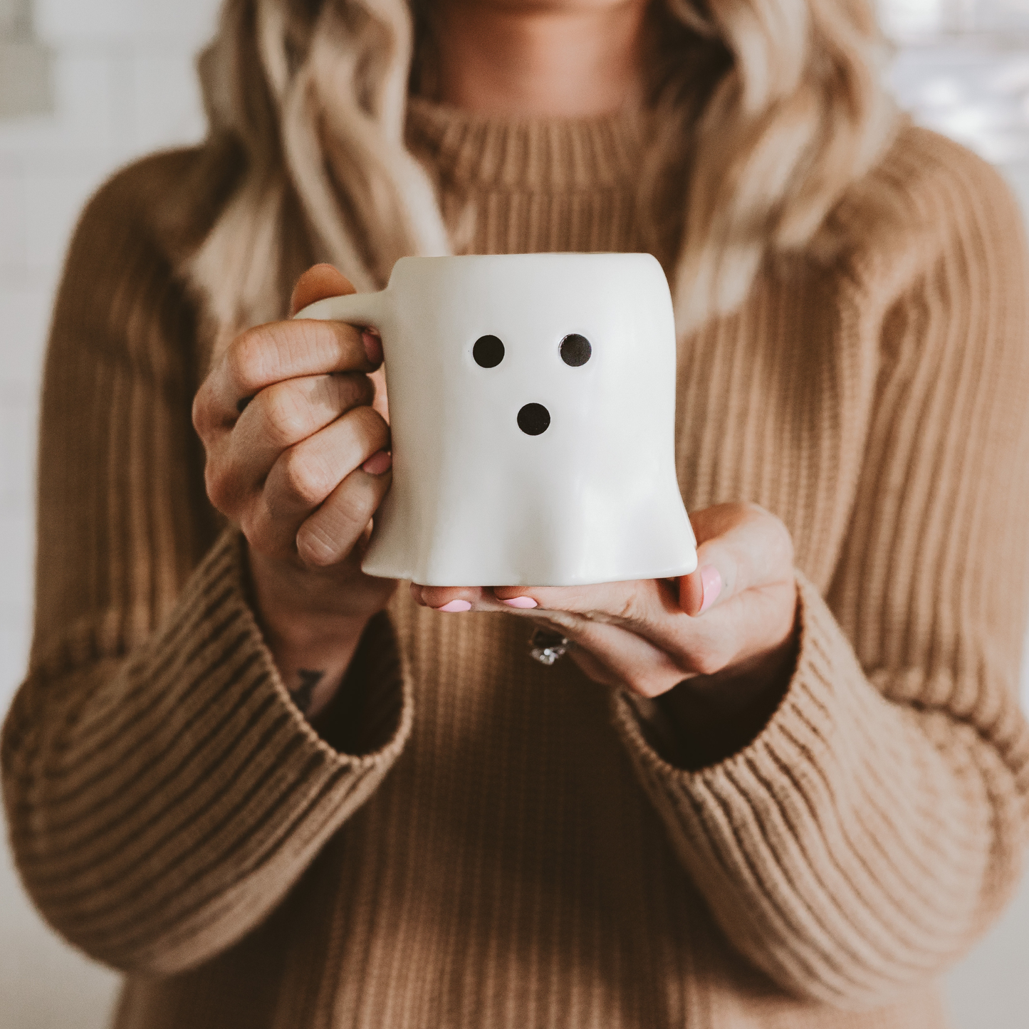 Ghost Mug Black + White