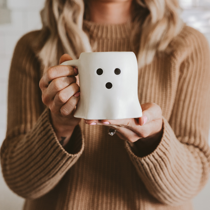 Ghost Mug Black + White