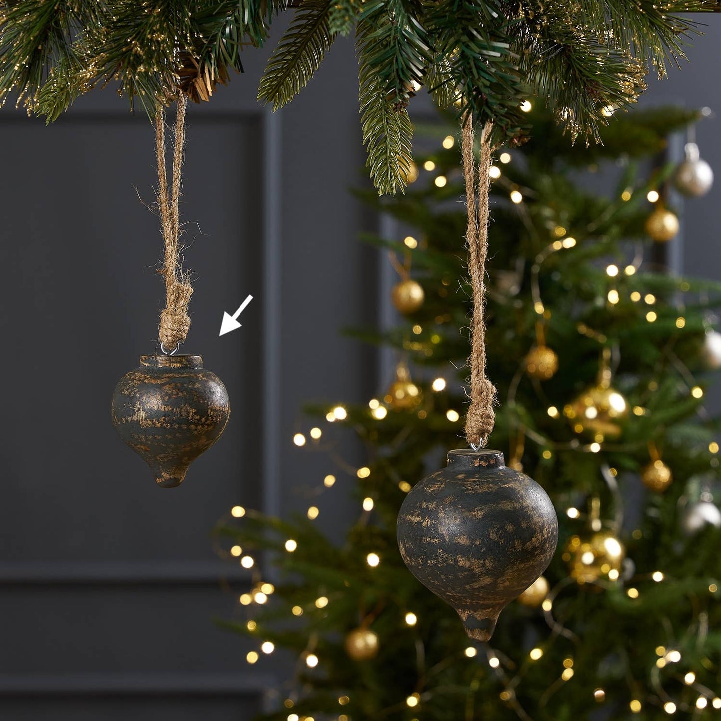 Cedar Belly Ornament Black S