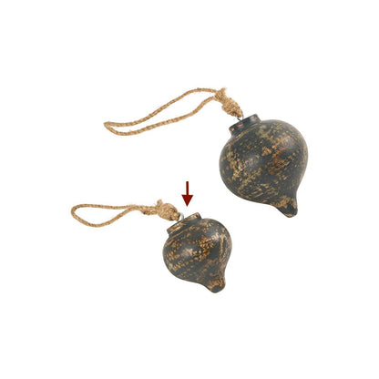 Cedar Belly Ornament Black S