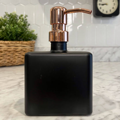 Glass Soap Dispenser: Matte Black