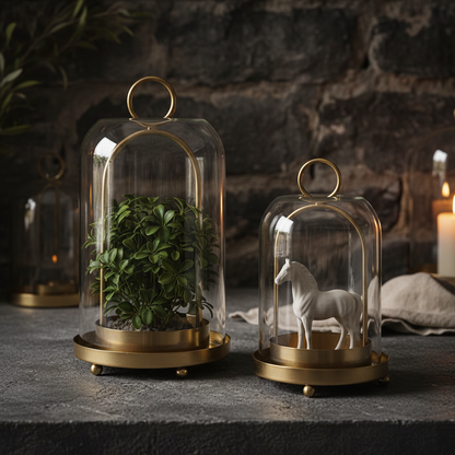 Cloche w/Metal Stand