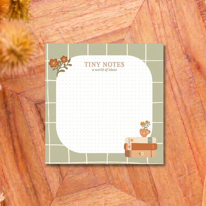 Notepad | Book & Flower Mini Note
