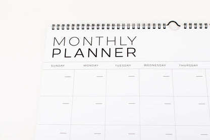Monthly Calendar - Undated Calendar (Large + Wire)