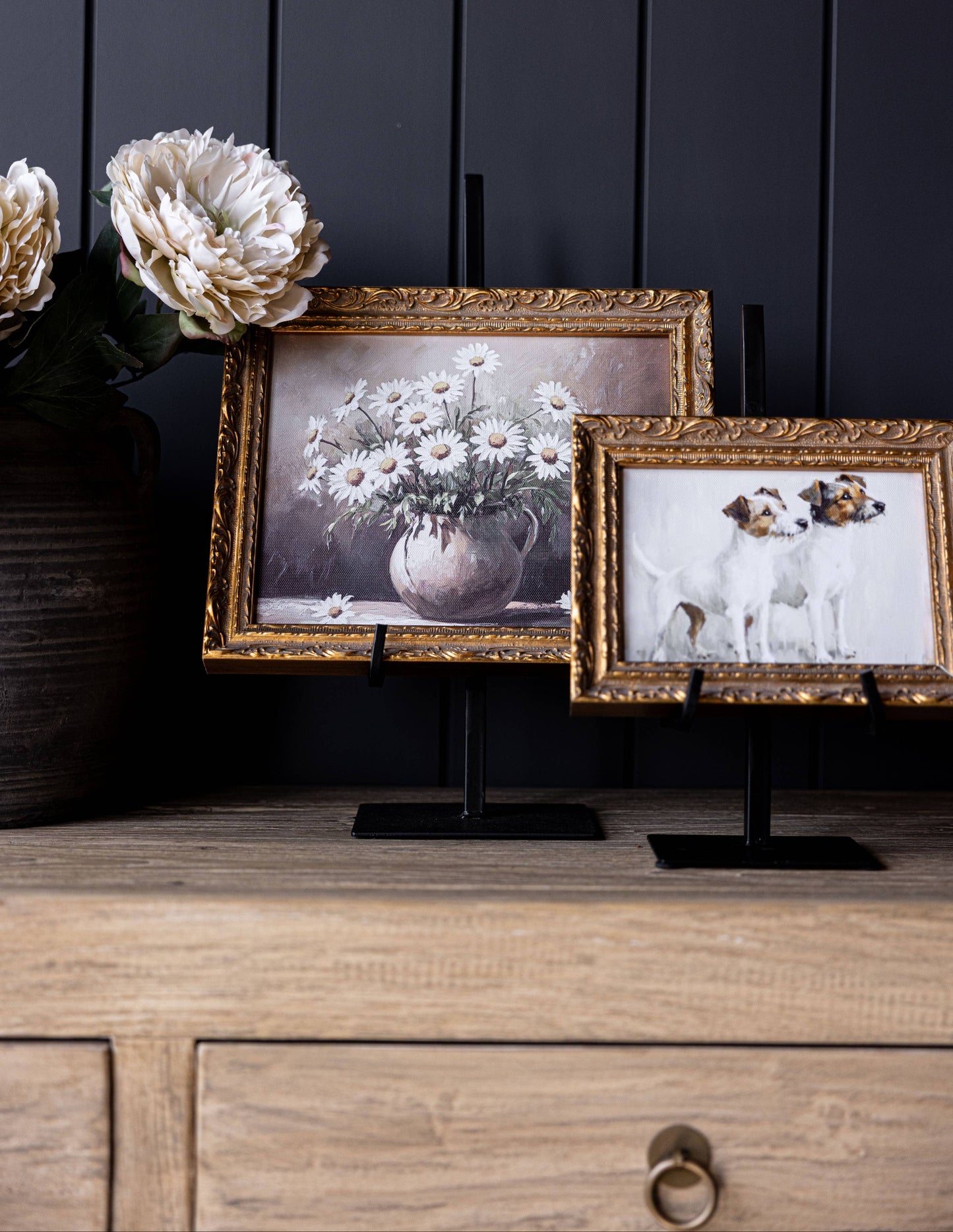 Daisy Pine | French Brass Inspired Gold Framed Art