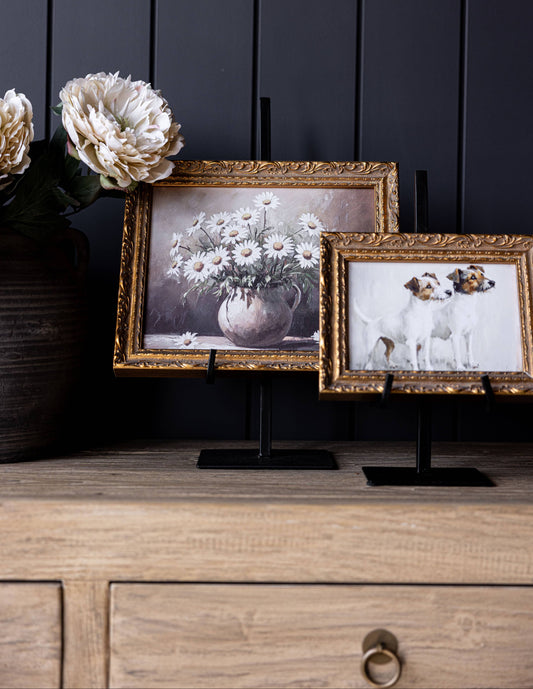 Daisy Pine | French Brass Inspired Gold Framed Art