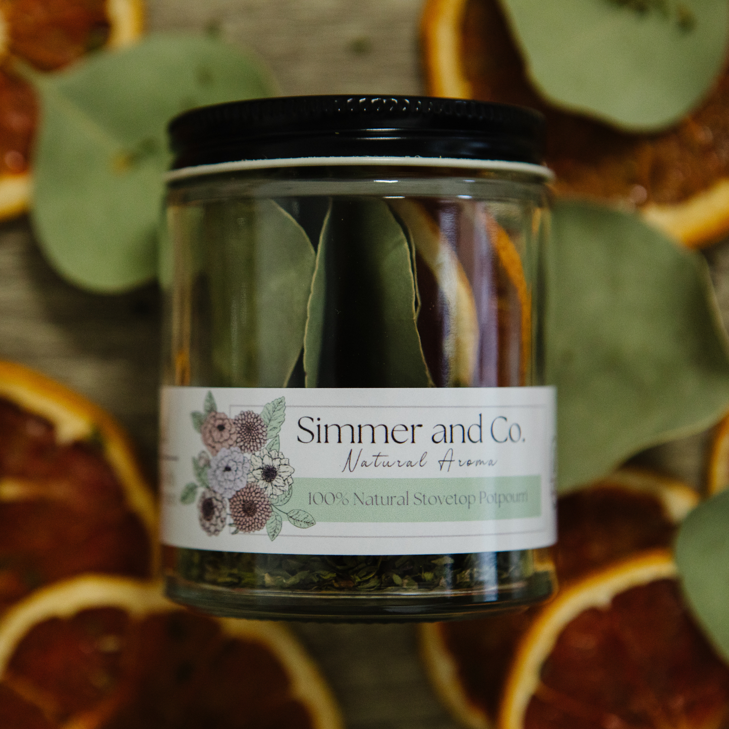Be Revived Simmer Pot Mix Glass Jar, Stovetop Potpourri