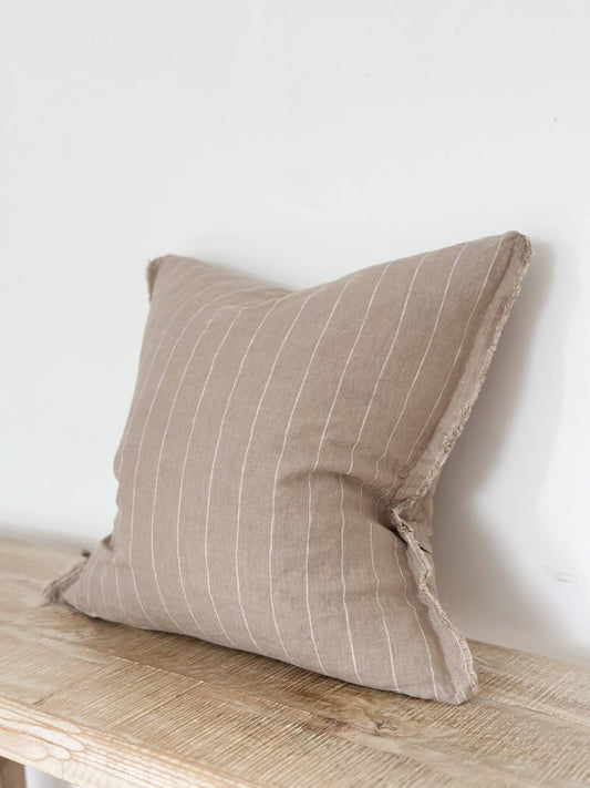 Esmee Linen Beige Stripe