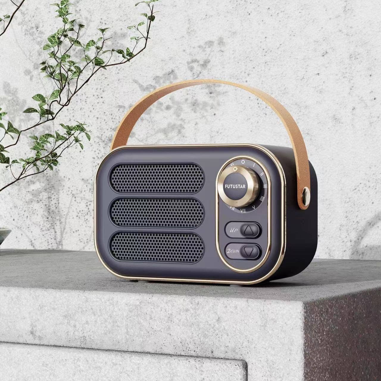 Retro Bluetooth Speaker (Deep Navy)