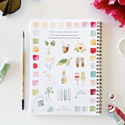Tropical watercolour workbook