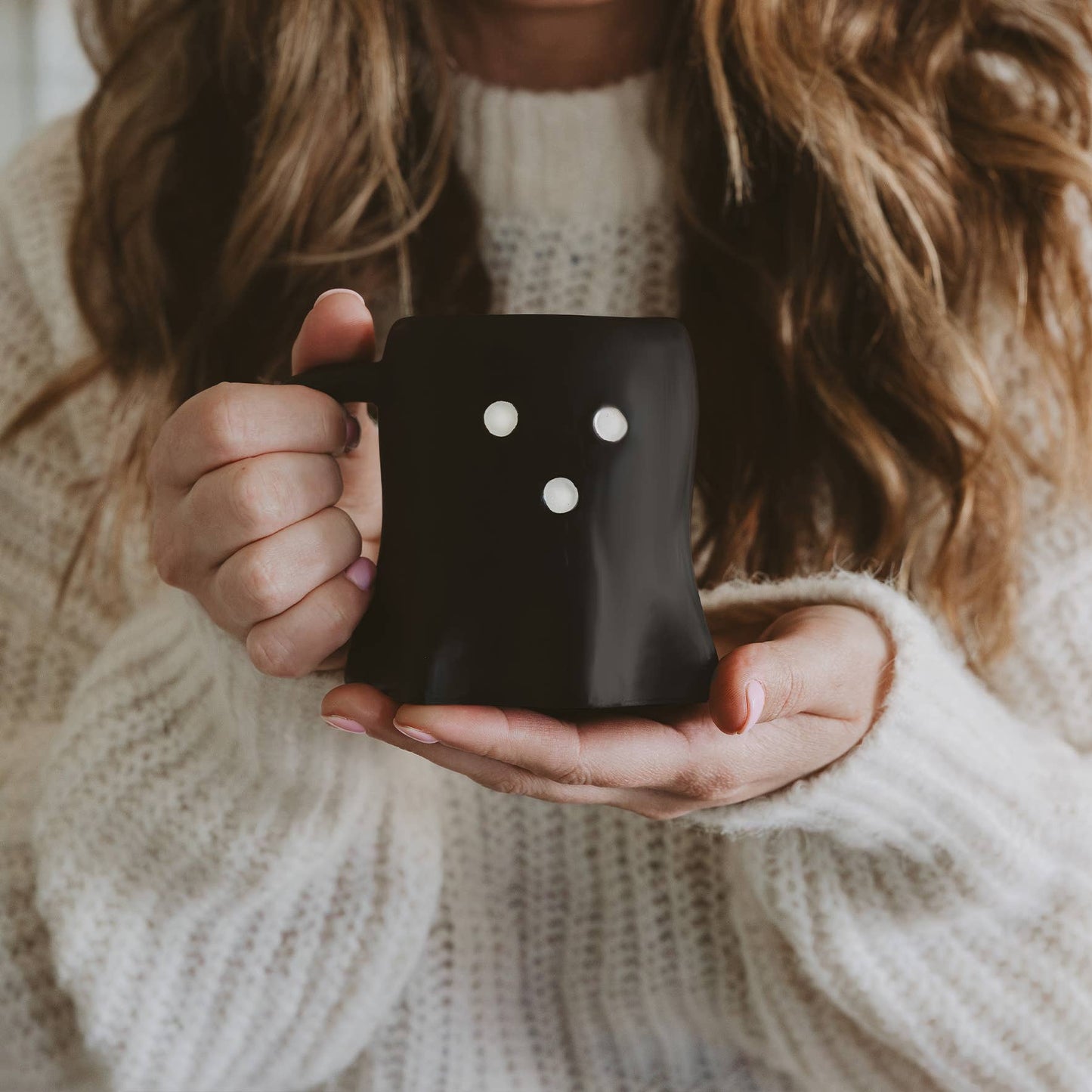 Ghost Mug Black + White