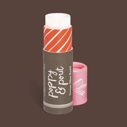 Poppy & Pout- Limited Edition Cocoa Mint Swirl Lip Balm