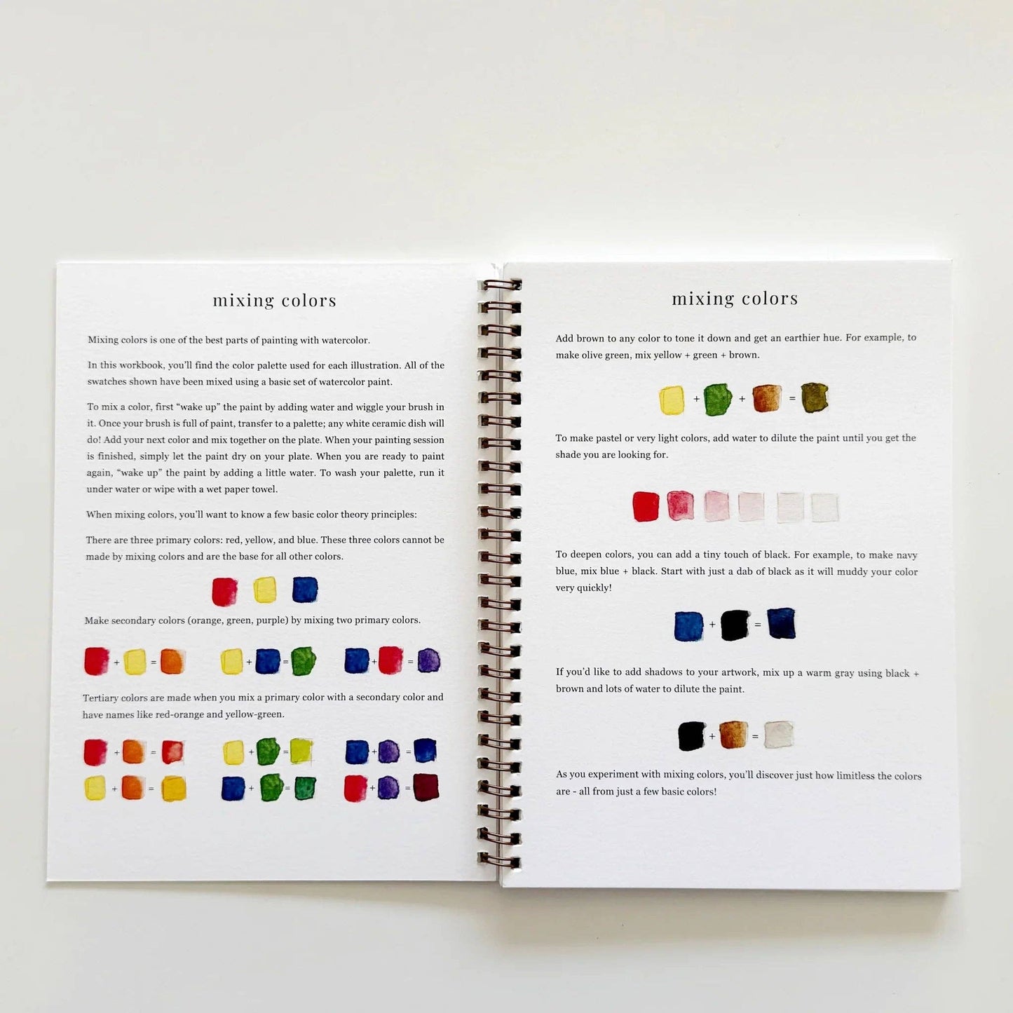 Fruit watercolour workbook